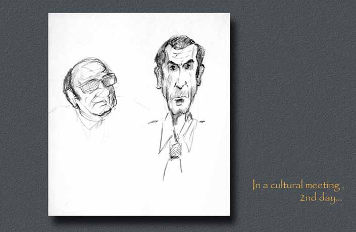 Caricatures,Armenian Greek Characters, Fun with pen and pencil,Sketches